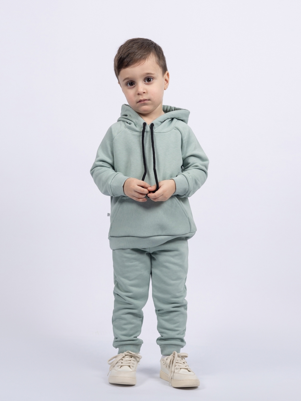 311-ОЛ. Свитшот с капюшоном + Штаны, хлопок 65%, 35% ПЭ, 3-х нитка ( без начеса) олива 80,86,92